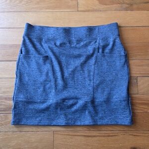 Toad&Co Heathered Blur Knit Pocket Skirt Size Med